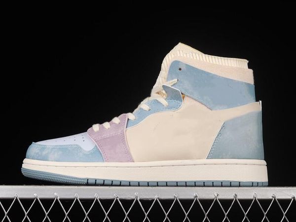 

2023 version basketball shoes jumpman 1 high cmft mens celestine blue sail navy fashion woman sport sneakers good quality come with box size