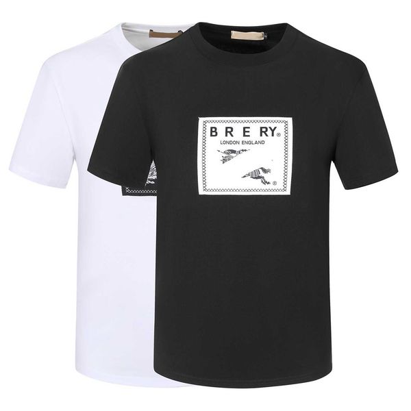 

designer brand men's t shirts plus size tees shirts summer couples short sleeves 3d printeda little embroidery casual loose round neckm, Black;brown