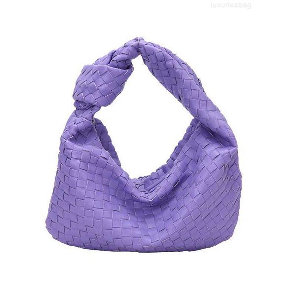 

botega venates jodie mini teen intrecciato pouch women's woven plaid oxhorn bag soft leather handbag spring women j742