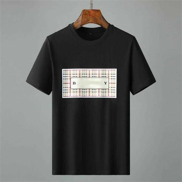

spring/summer 2023 new t-shirt classic chest letter relaxed casual men's and women's short sleeve t-shirt, White;black