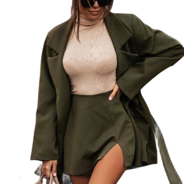 

women's suits blazers 2023 autumn winter floral suit women blazer set fashion printing jacketsskirts et lady two pieces female clothes, White;black