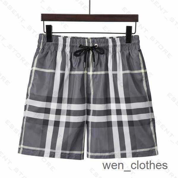 

burbrery plaid 2023 mens summer fashion beach pants designers board swim short gym mesh sportswear quick drying swimwear printing man 8 3u6x, White;black
