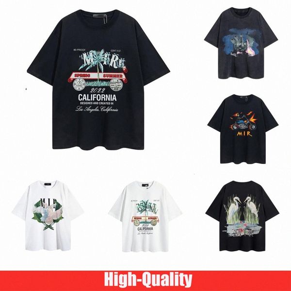 

2023 designer mens t shirts womens printed fashion man miri tshirt casual tees short sleeve luxury hip hop streetwear tshirts size s-xl z9n8, White;black