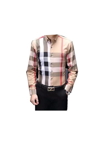 

2023 luxury designer men's shirts fashion casual business social and cocktail shirt brand spring autumn slimming the most fashionable c, White;black