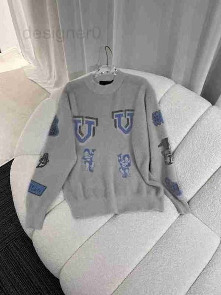 

men's sweaters popular designer sweater classic women's chest letter fashion animal print casual autumn/winter pullover men's, White;black
