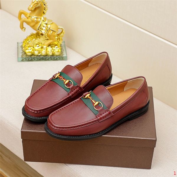 

g4/12model men's designer dress shoes new fashion genuine leather buckle strap business shoes luxury casual shoes for men zapatos de ho, Black