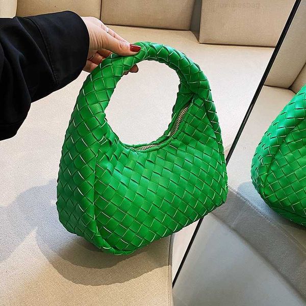 

botega venates jodie mini teen intrecciato pouch woven highgrade women's personality lattice fashion trend one shoulder versatile small