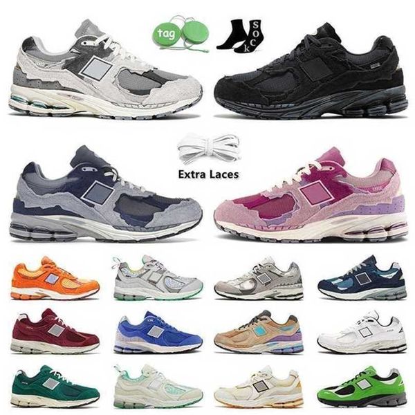 

2002r casual shoes protection pack rain on cloud phantom designer athletic sneakers purple grey navy sea salt luxury og salehe bembury train, Black