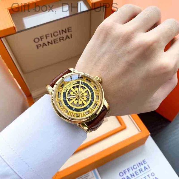 

watches simple features luxury super for mens pate replicating complex style hollow mechanical boutique men's 43mm nautilus cd08, Slivery;brown