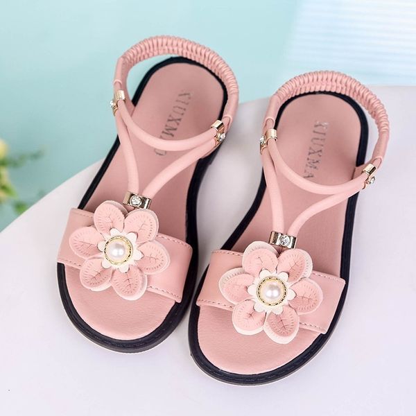 

first walkers princess girls sandals soft children s beach shoes kids flowers summer fashion sweet 26 36 230323