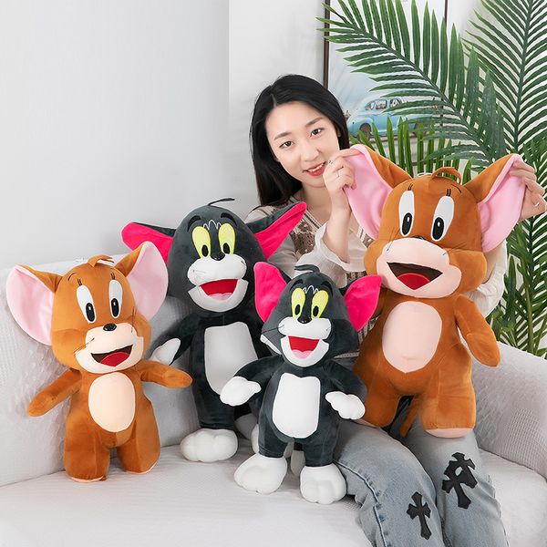 

25cm kitten and big rat plush toys children accompany play holiday gifts