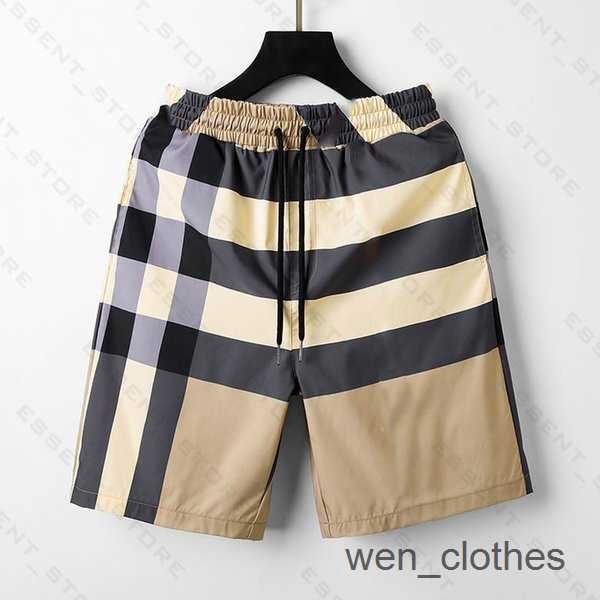 

burbrery plaid 2023 mens summer fashion beach pants designers board swim short gym mesh sportswear quick drying swimwear printing man s 3qws, White;black