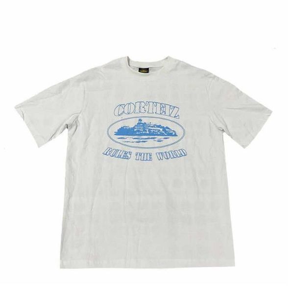 

men's womens tshirts corteizs t shirt cotton loose brand high street print hip hop short sleeves fashion trends clothing summer c2w8, White;black