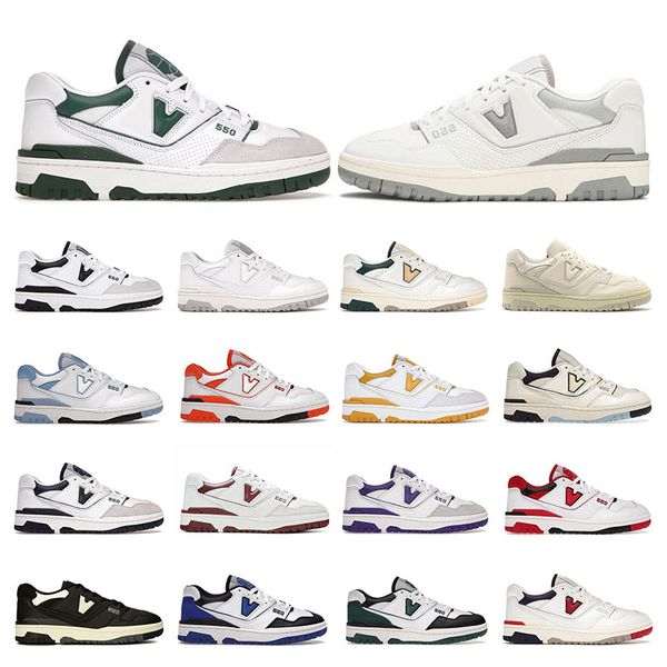 

new 550 men sports running shoes flat white natural green sea salt black unc rich paul shadow syracuse 550s mens women trainers sneakers siz