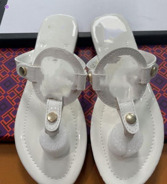 

brand designer women slippers summer ladies hollowed out sandals pattern flats flip flops loafer fashion tories slides rubber outdoor beach, Black