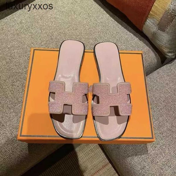 

beach shoe hermas slipper leather online family designer wear sandals one-word h-type summer hnkq