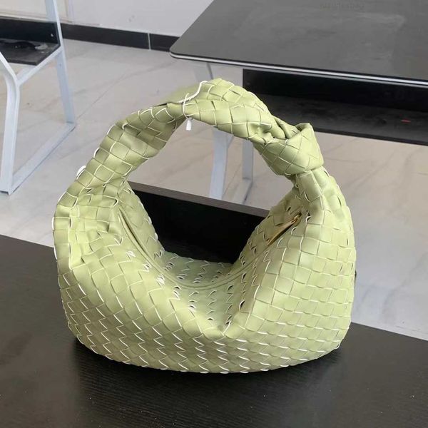 

botega venates jodie mini teen intrecciato pouch soft cowhide woven armpit fashionable plaid hand knotted cowhorn pleated handbag 3ypo