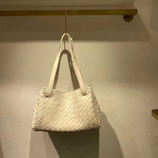 

botega venates jodie mini teen intrecciato pouch woven cowhide large capacity tote commuter handbag one shoulder crossbody portable fashion