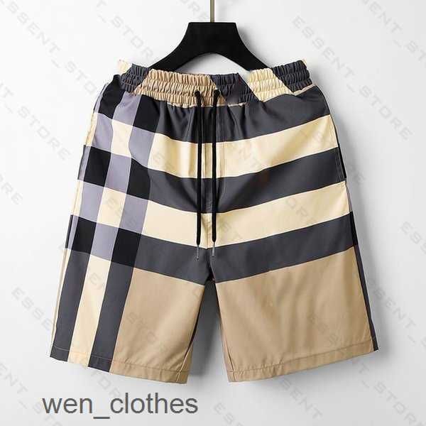 

burbrery plaid 2023 mens summer fashion beach pants designers board swim short gym mesh sportswear quick drying swimwear printing man 5 idoe, White;black