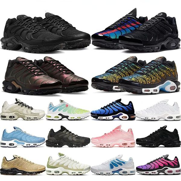 

tn plus running shoes tns men womens max air triple black white university blue dusk atlanta mens trainers sports sneakers tennis