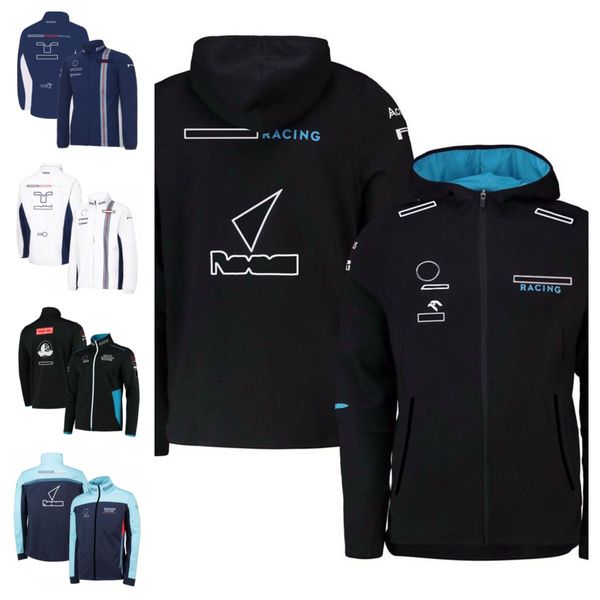 

new f1 racing suit hooded team suit men's motorcycle leisure sweater zipper coat in autumn and winter