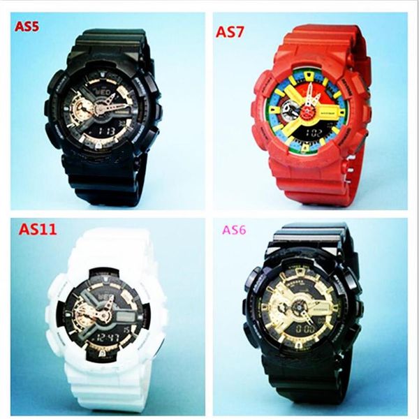 

boys children's watches rubber strap led watch designers men shock sport watches258c, Blue