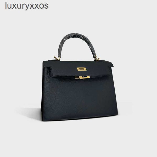 

outdoor kellies cow hand layer bags 2023 leather second-generation bag palm women's designer handbag shoulder 25cm trend 1hg0
