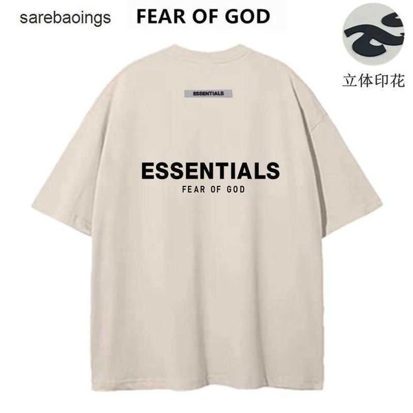 

foggg large t shirt essen american fogg short sleeve men and women summer new ins fahion brand looe cotton couple op, White;black