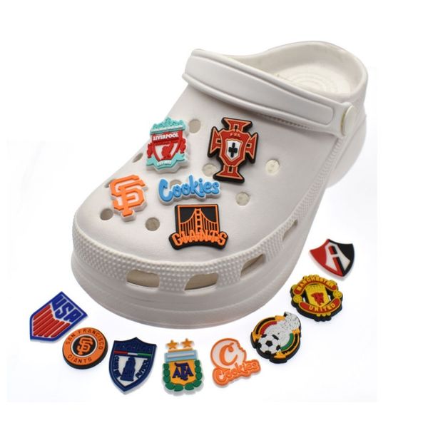

cartoon pvc charms accessories diy shoes decoration croc jibz kids favor grils boys team charm wholesales gift yellow flower, White;pink