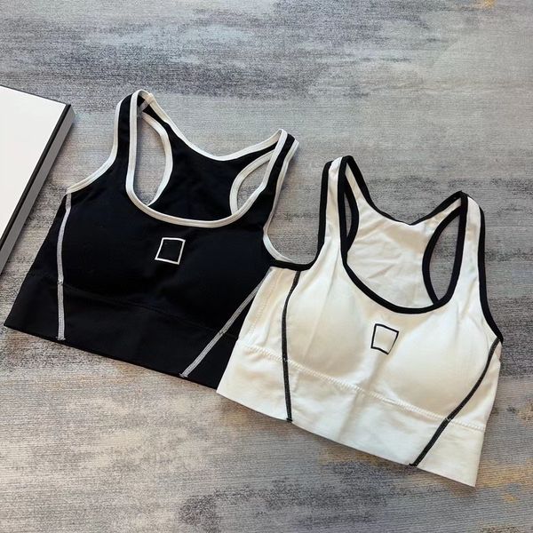 

spring and summer new women's tank strap tank women's simple versatile summer new design letter pattern slim fit inner wear, White