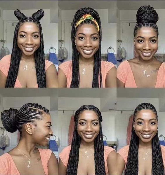 

popular full lace braids wigs230323230323, Black