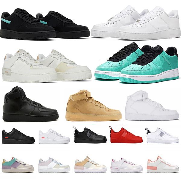 

air force 1 tiffany & co. airforce af1 1983 running shoes classic utility triple white black neon red chaussures mens trainers sports outdoo
