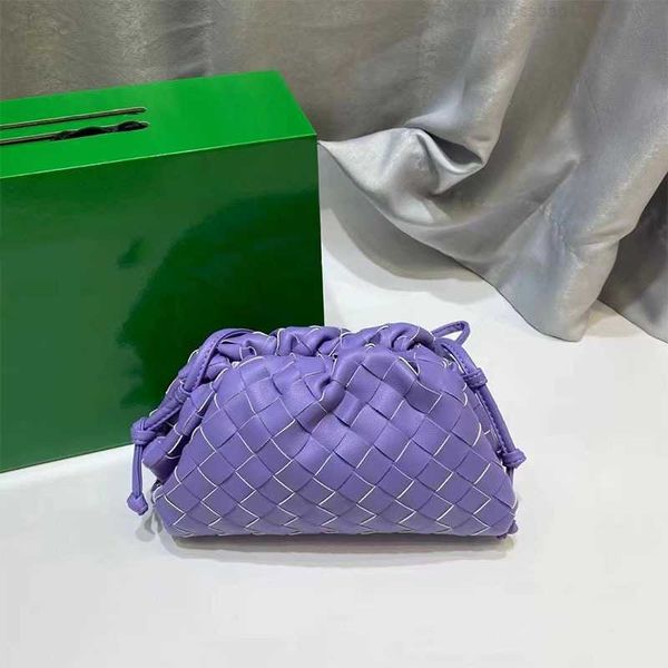

botega venates jodie mini teen intrecciato pouch leather hand woven cloud leather wrinkled dumpling women's bag single shoulder messeng