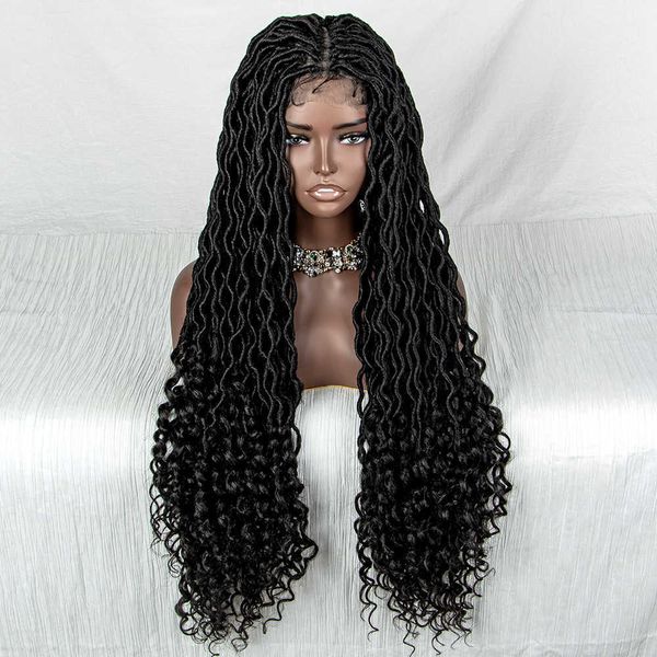 

style 9x6 lace new bbgm-003 braid head cover lace braids wig230323, Black