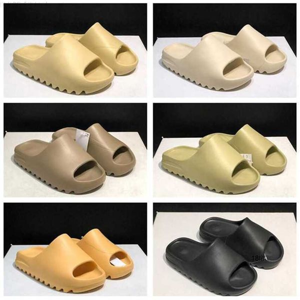 

yezzzy slides kany slippers women platform slipper sandal shoes stylist sandals eur foam runner resin triple black white bone earth brown