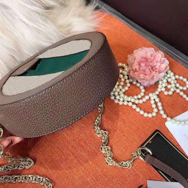 

ladies women luxury bags woman small circular chain shoulder handbag purses female package printing designer handbags