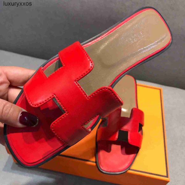 

beach shoe hermas tourist female designer family sandals slipper summer leather one word beach sole 4eu5