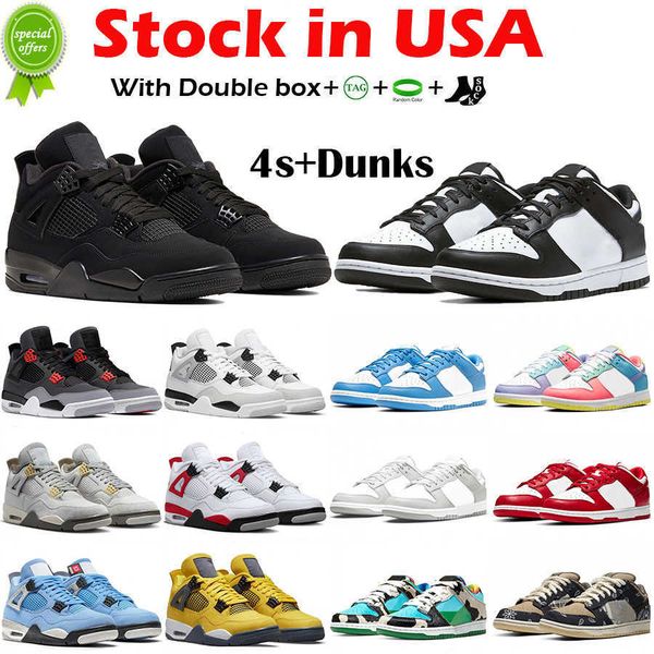 

j4s og fast delivery 4 4s men basketball shoes mens womens black cat university blue dunks white black panda local warehouse