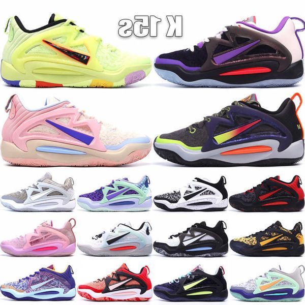

kd 15 men basketball shoes kd15 designer trainers charles doutit nightmares aimbot boi-1da brooklyn aunt pearl mens outdoor sneakers, Black