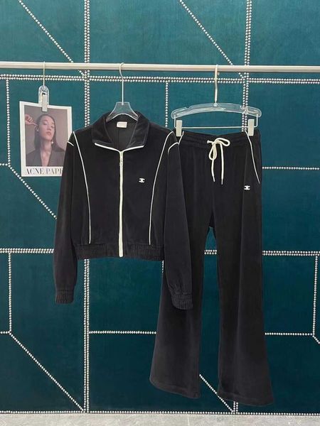 

suit tracksuit cell line sports wear leisure casual fashion luxury brand velvet triumphal arch embroidery women short coat high waist t cbut, Gray