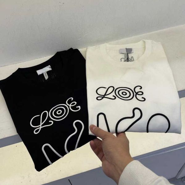 

fashion embroidered sweatshirt men women short sleeve t shirt designer tshirt cotton pullover tee summer comfortable round neck t-shirt cou, White;black