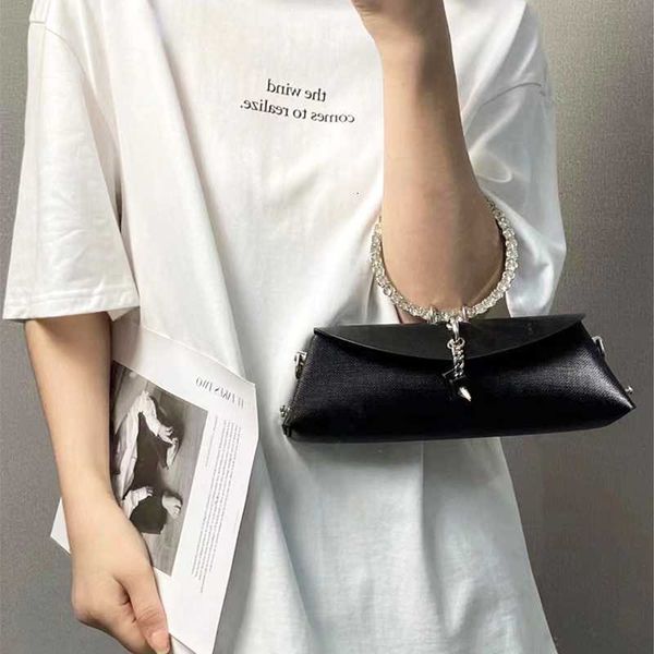 

lady jiomay luxury designer handbags handle for women 2023 rhinestones clutch ring bag with metal chain pu leather shoulder bags