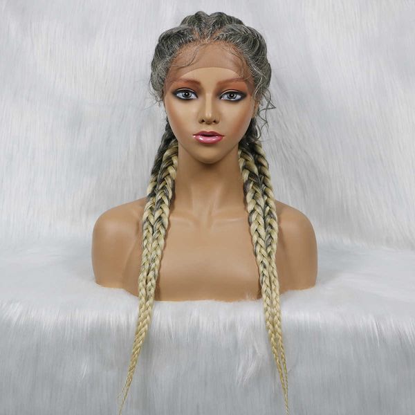

4-strand short inner braid selling braid head cover lace braids wig230323, Black
