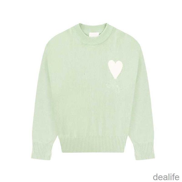 

paris designer men's sweaters amis de coeur love jacquard crew neck sweater fashion brand streetwear hoody wmyp, White;black