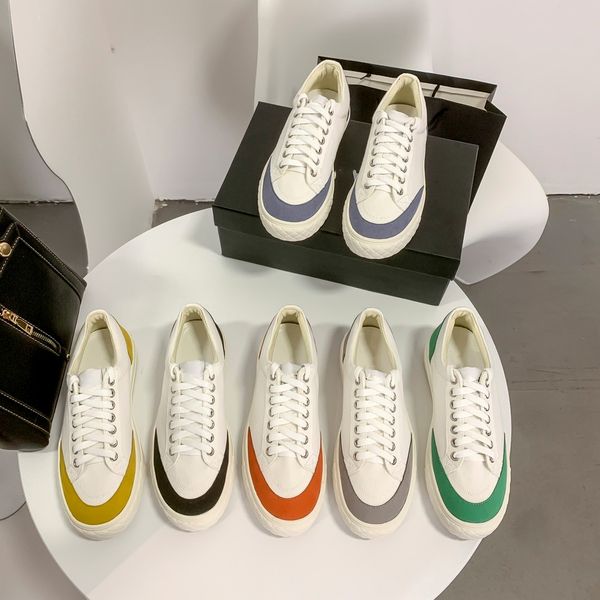 

multicolors fabric sneakers casual shoes women girls paris logo runners low slip on canvas skate loafer sports outdoor athletic trainers sum