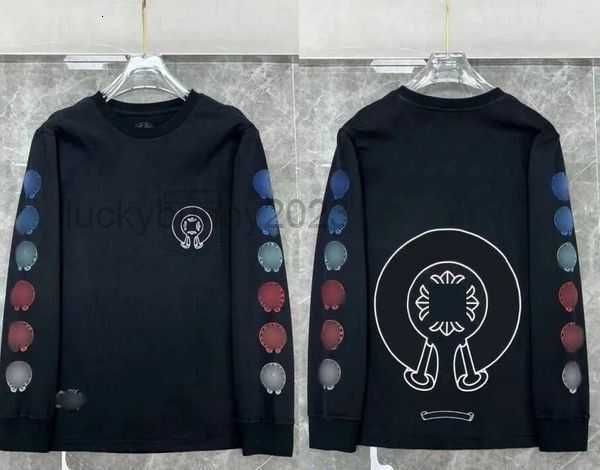 

men's hoodies chrome winter heart sweatshirts ch long sleeve designer loose coat hooded hoody mens chromees 12frji, Black;brown