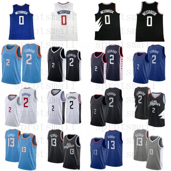 

2 kawhi leonard basketball jerseys mens 0 westbrook city paul 13 george blue black white grey sleeveless shirt s-xxl, Black;red