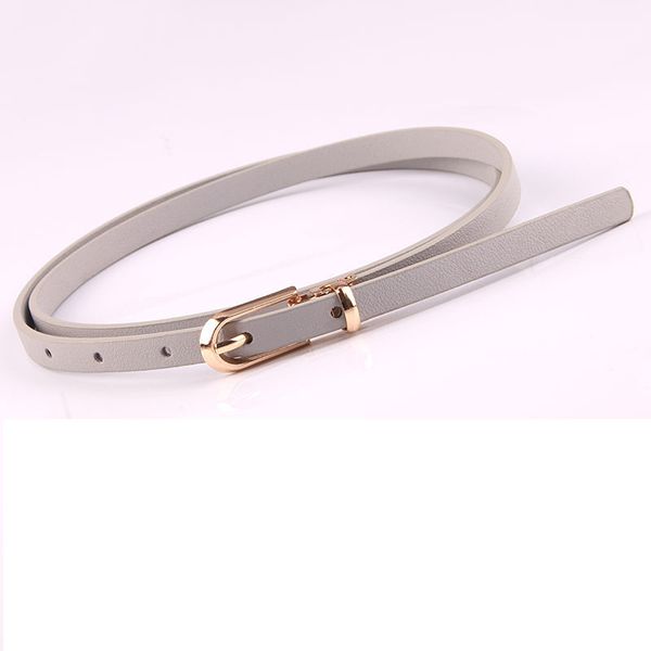 

s3544 decoration slim belt for women dress jeans metal needle buckle simple candy color pu leather belts, Black;brown