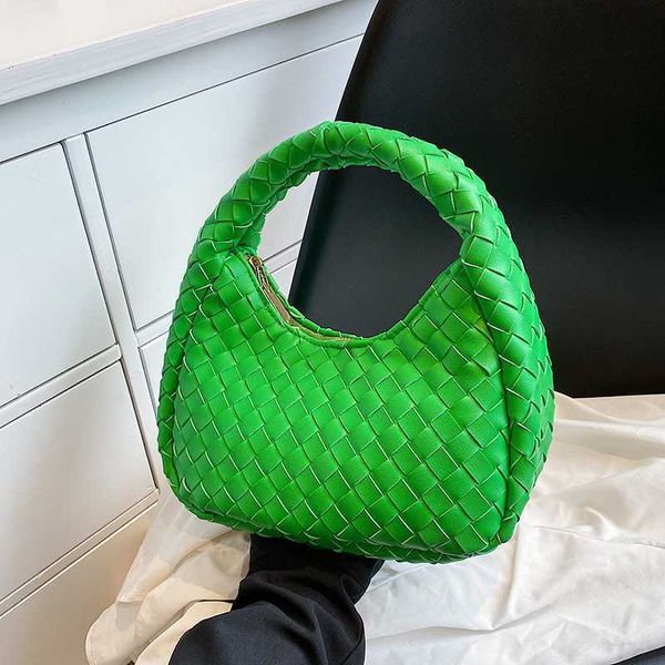 

botega venates jodie mini teen intrecciato pouch handmade woven women fashion versatile handbag small design dumpling bag b8xt