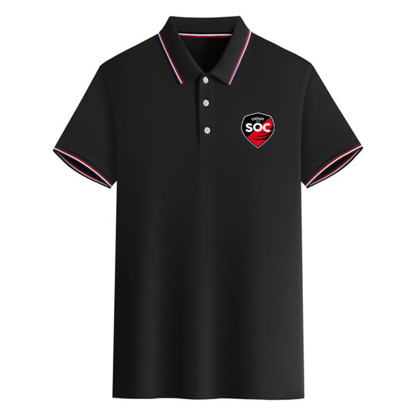 

so cholet mens polos sports soccer polo shirts men short sleeve football training poloshirts summer fashion casual business asian size s-6x, White;black